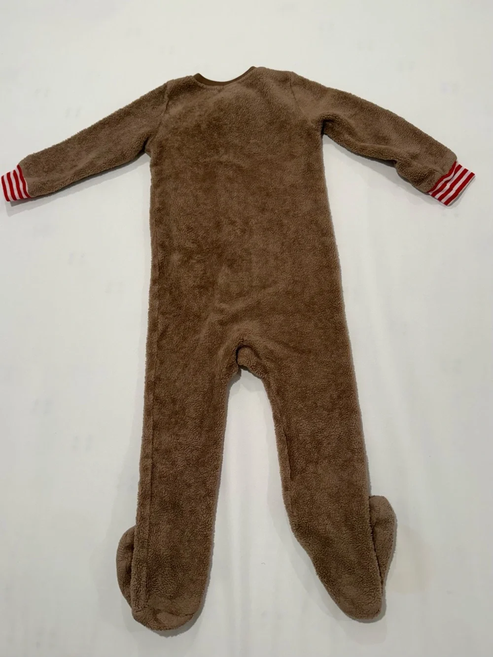 Cozy Brown Reindeer Footie Pajamas